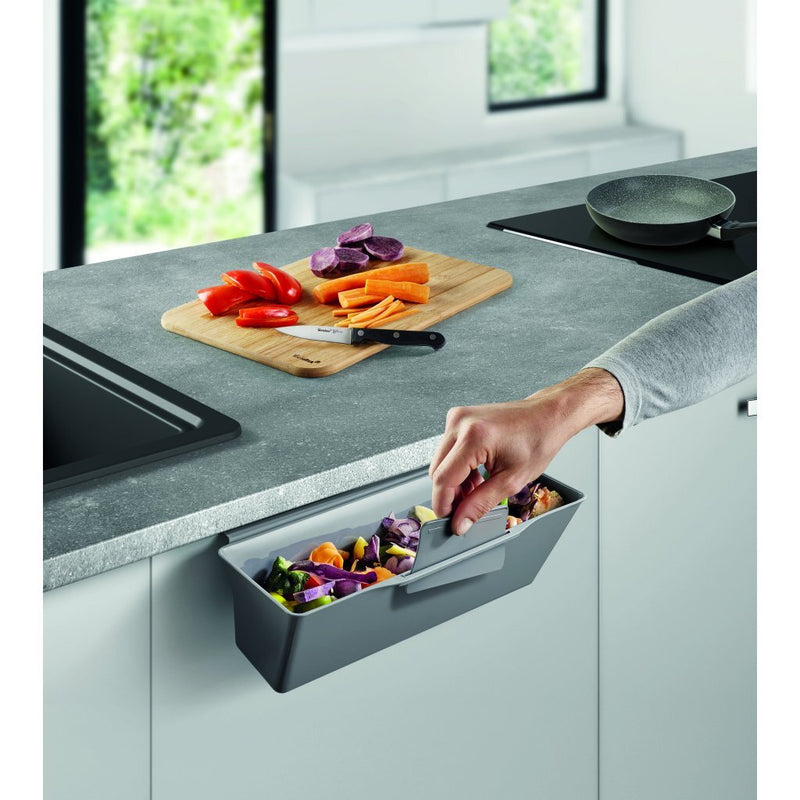 Load image into Gallery viewer, Metaltex clean tex aanrechtafvalbak 35x16x13 cm grijs