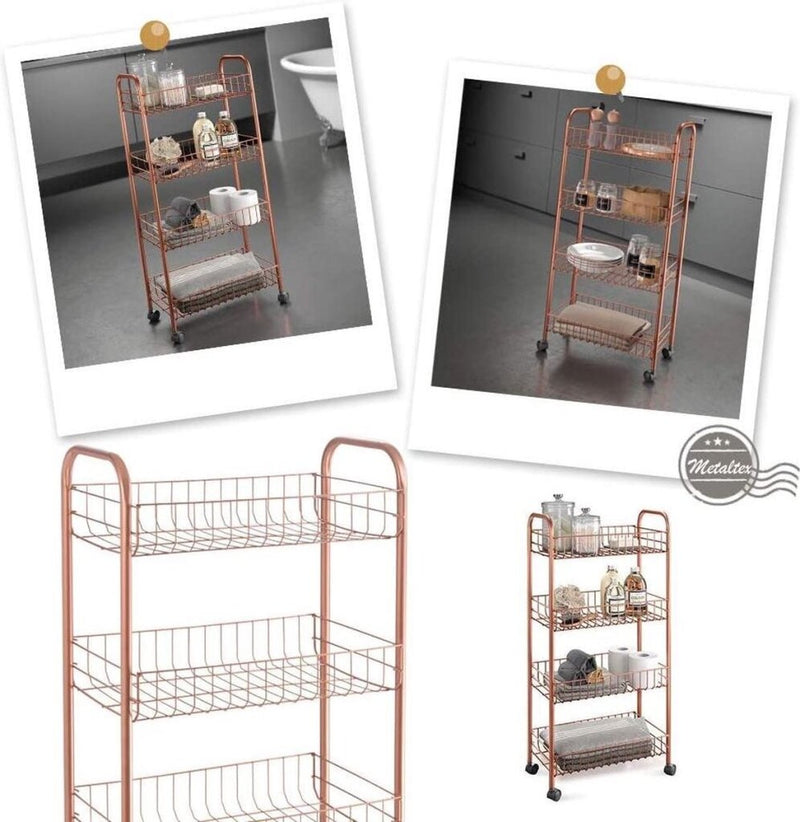 Load image into Gallery viewer, Metaltex Metaltex Trolleykastje Ascona 84x41cm Staal Koper