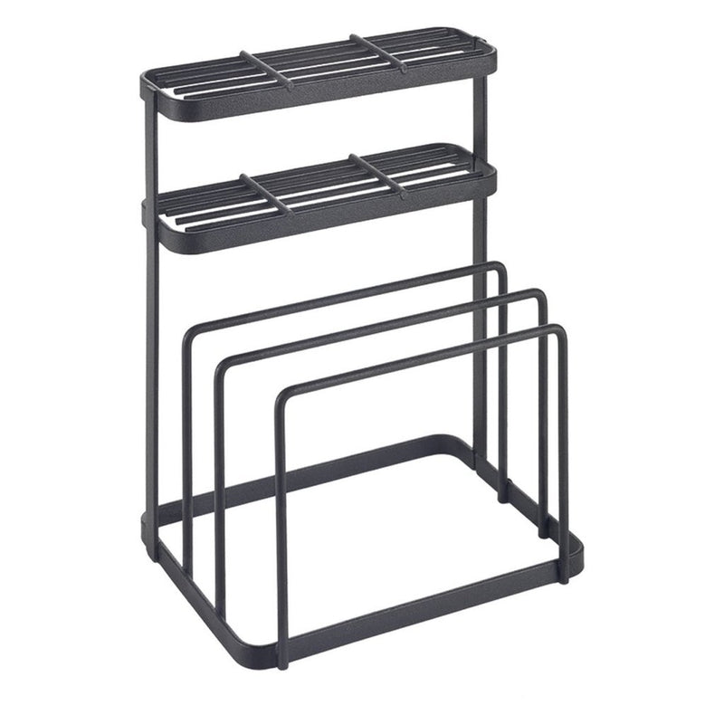 Load image into Gallery viewer, Metaltex tokyo line rek voor messen en snijplanken 16x12x22 cm zwart