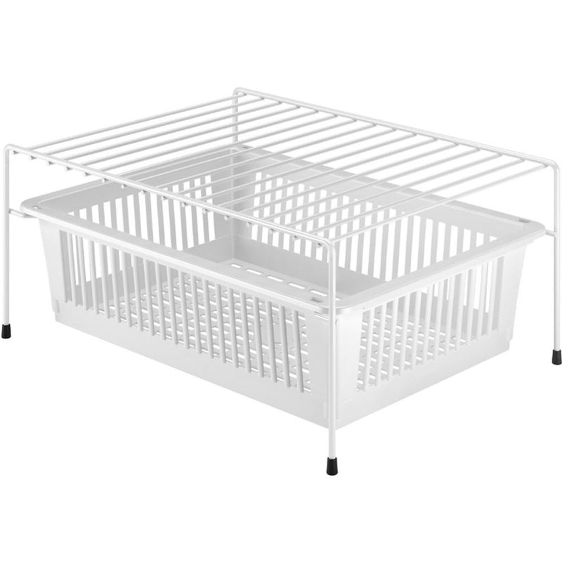 Load image into Gallery viewer, Metaltex dino rek + mand 33x45x20 cm wit