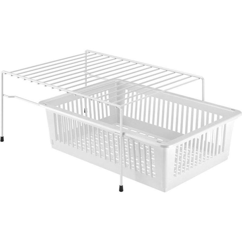 Load image into Gallery viewer, Metaltex dino rek + mand 33x45x20 cm wit