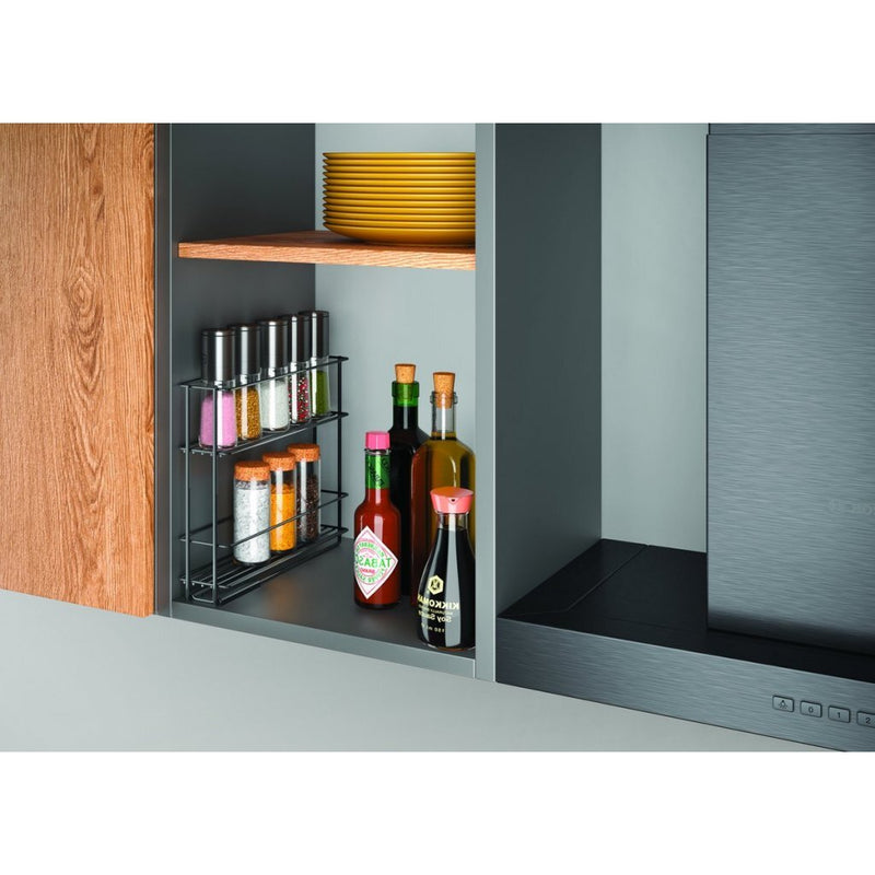 Load image into Gallery viewer, Metaltex uitschuifbaar kruidenrek zwart