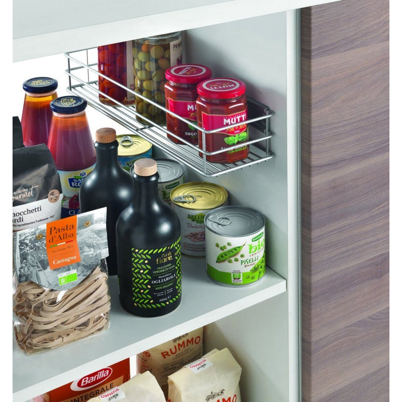 Load image into Gallery viewer, Metaltex smart kitchen schuifbaar mandje 12x42x7 cm zilver