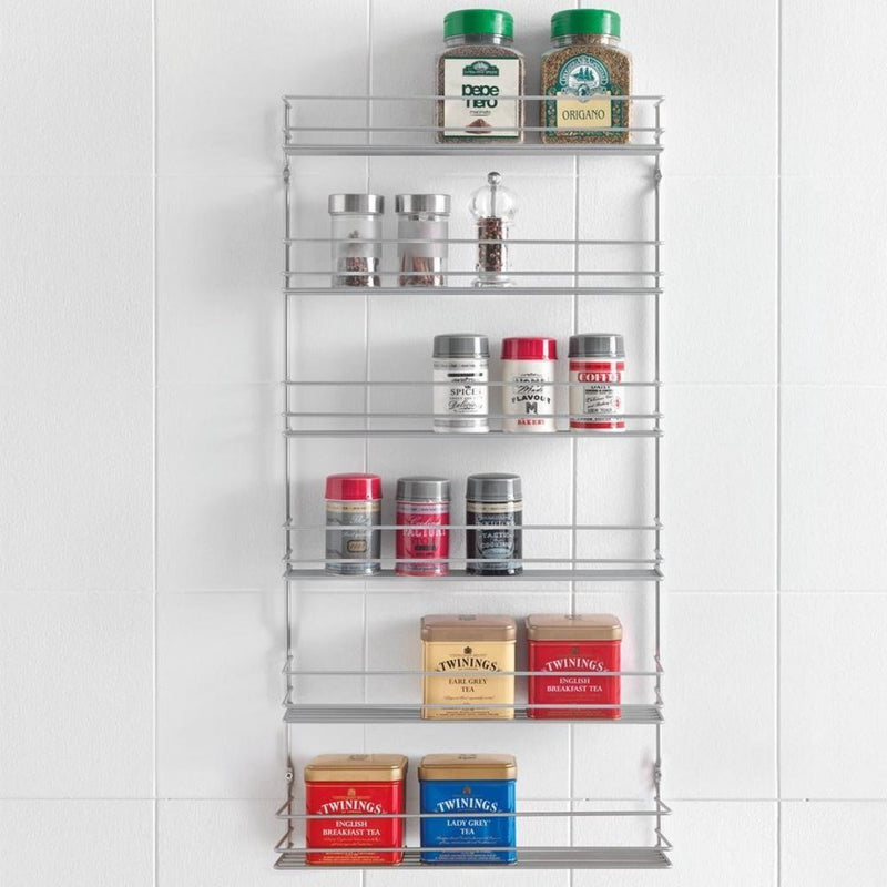 Load image into Gallery viewer, Metaltex pepito kruidenrek 6 etages 36x8x71 cm zilver