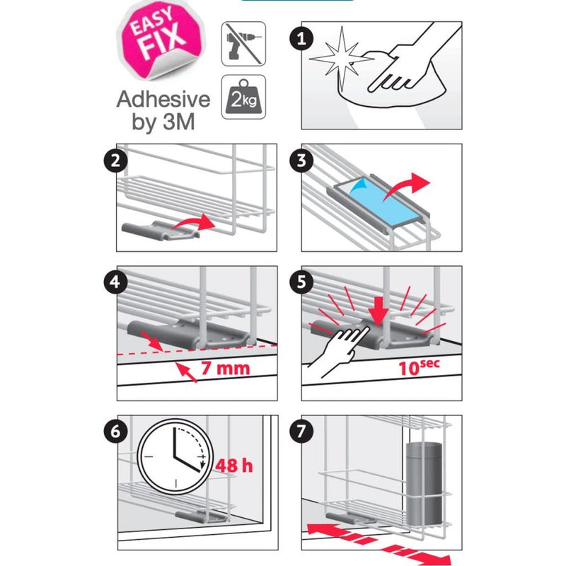 Load image into Gallery viewer, Metaltex space saver smart kitchen uitschuifbaar kruidenrek 6x28x22 cm zilver