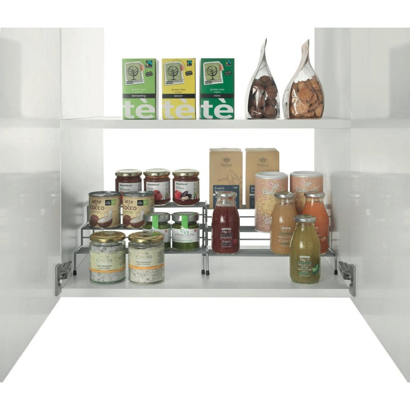 Load image into Gallery viewer, Metaltex smart kitchen 2-delig schuifbaar kruidenrek 28 55x23x13 cm zilver