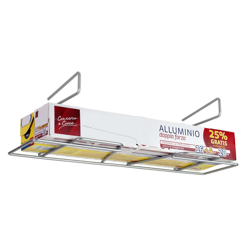Load image into Gallery viewer, Metaltex huishoudfoliehouder 33x12x9 cm zilver