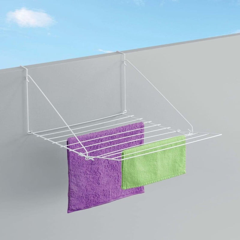 Load image into Gallery viewer, Tomado metaltex droogrek breda balkon hangdroogrek 7m wit