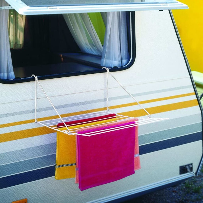 Load image into Gallery viewer, Tomado metaltex droogrek breda balkon hangdroogrek 7m wit