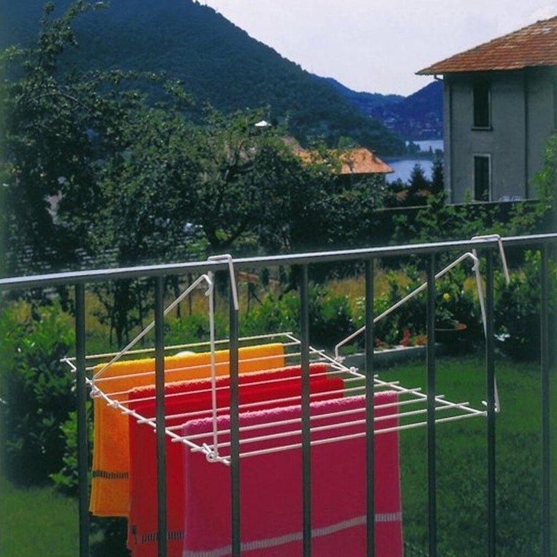 Load image into Gallery viewer, Tomado metaltex droogrek breda balkon hangdroogrek 7m wit