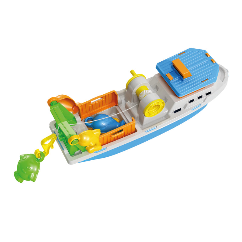 Load image into Gallery viewer, Basic vissersboot + 3 vormpjes 40 cm
