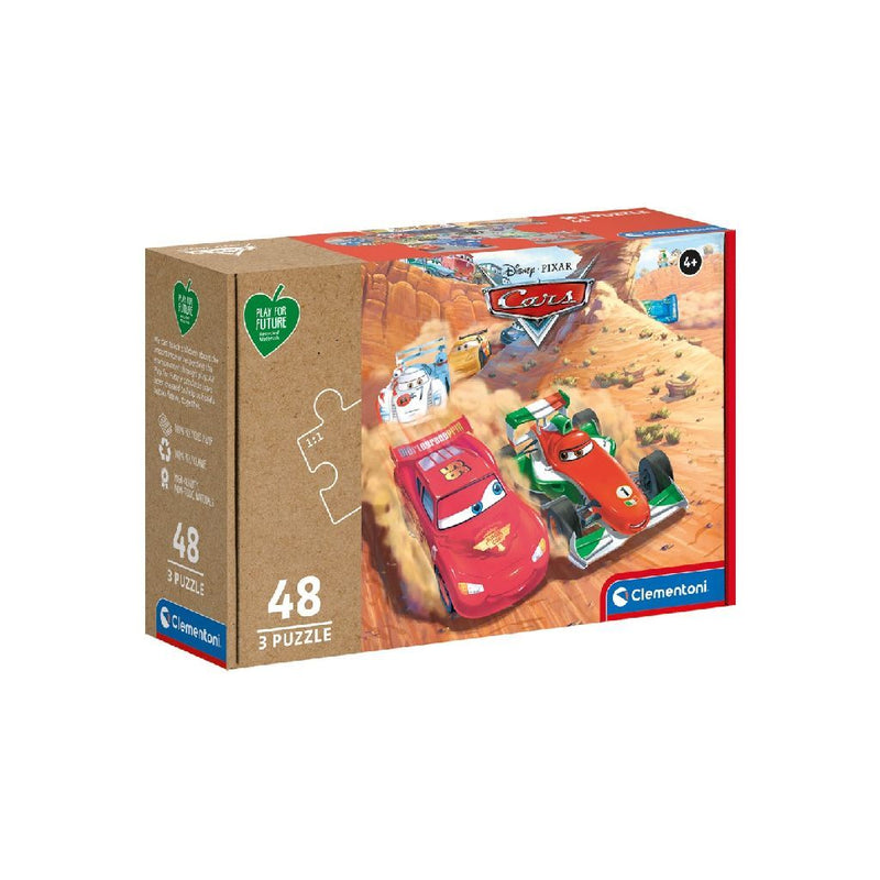 Load image into Gallery viewer, Clementoni puzzel disney cars 3x48 stukjes