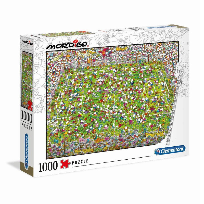 Afbeelding laden in galerijviewer, Clementoni Mordillo Puzzel The Match 1000 Stukjes