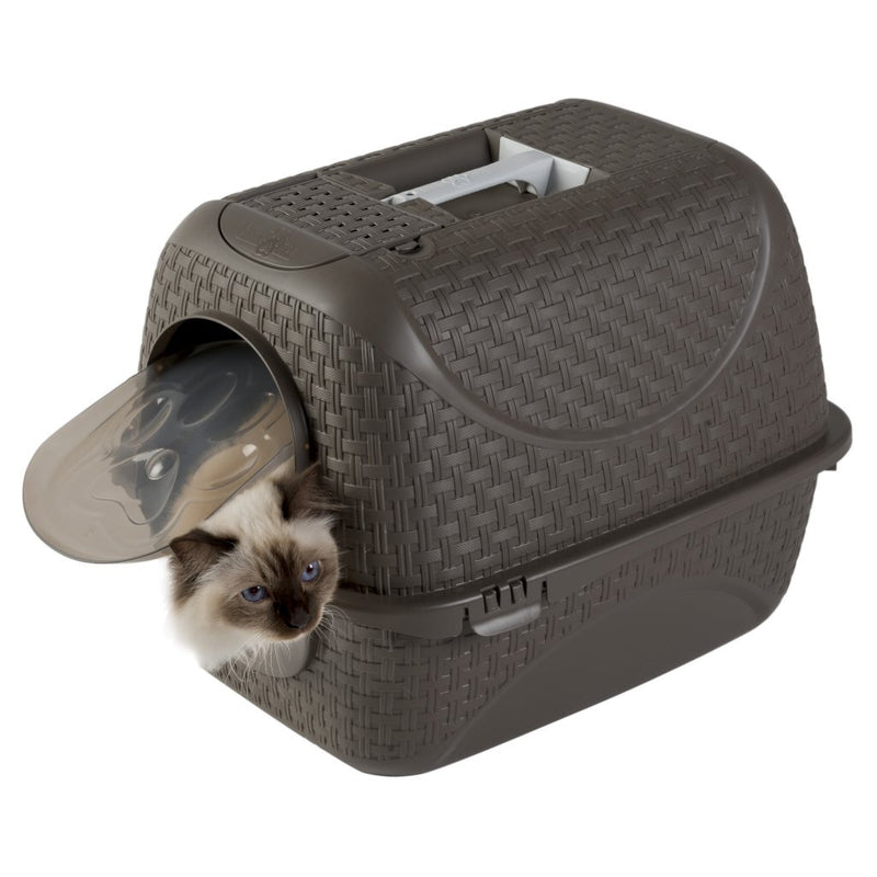 Load image into Gallery viewer, Bama pet kattenbak 41.8x50.5x39.6 cm taupe