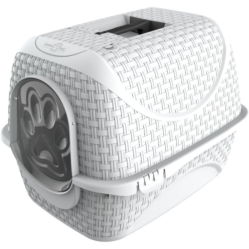 Load image into Gallery viewer, Bama pet kattenbak 41.8x50.5x39.6 cm wit