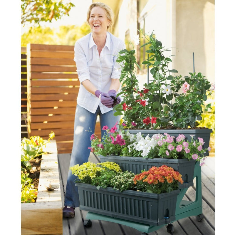 Load image into Gallery viewer, Bama orto di kit plantenbakken 80x74x73 cm groen