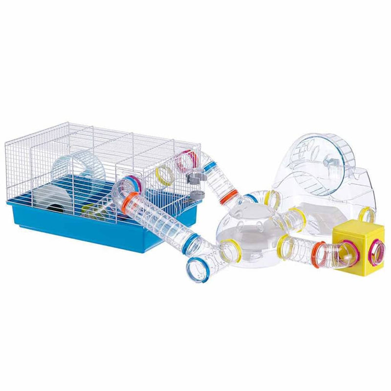 Afbeelding laden in galerijviewer, Ferplast hamsterkooi paula 46x29,5x24,5 cm blauw 57906411