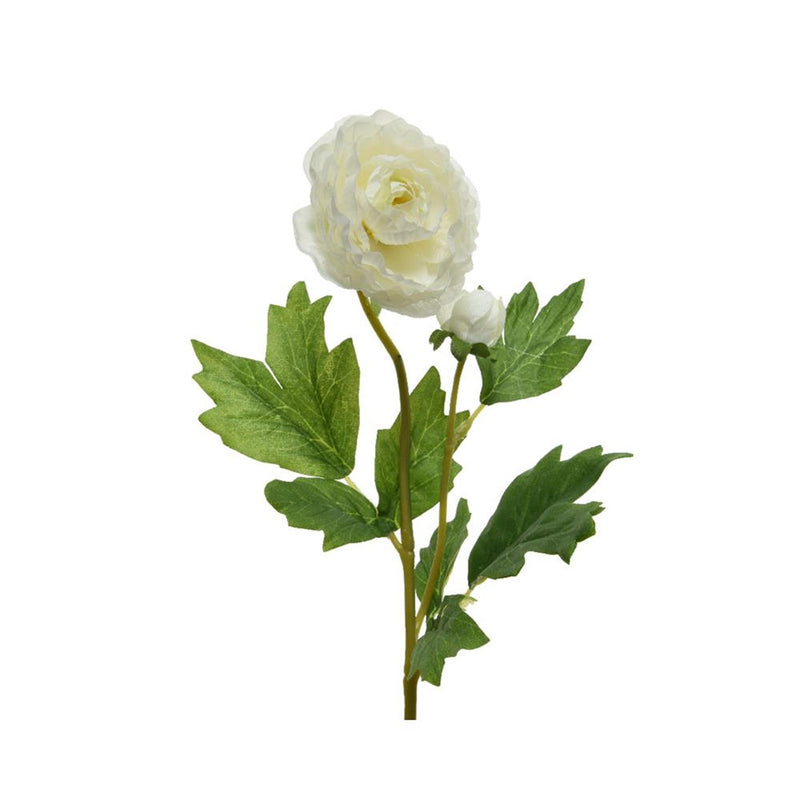 Load image into Gallery viewer, Decoris kunstbloem ranonkel polyester 8x10x57cm wit