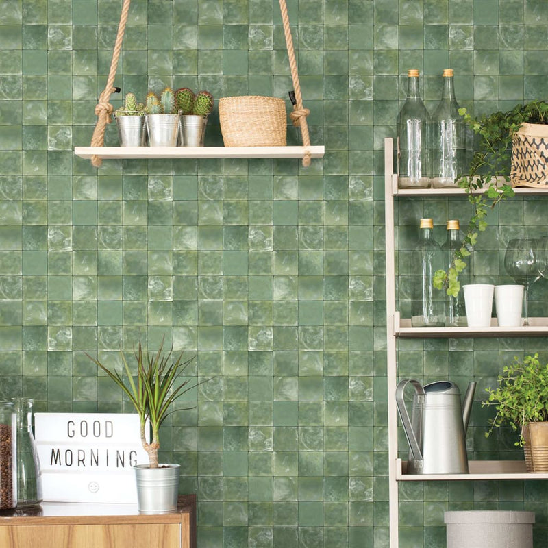 Load image into Gallery viewer, Noordwand Evergreen Behang Tiles groen