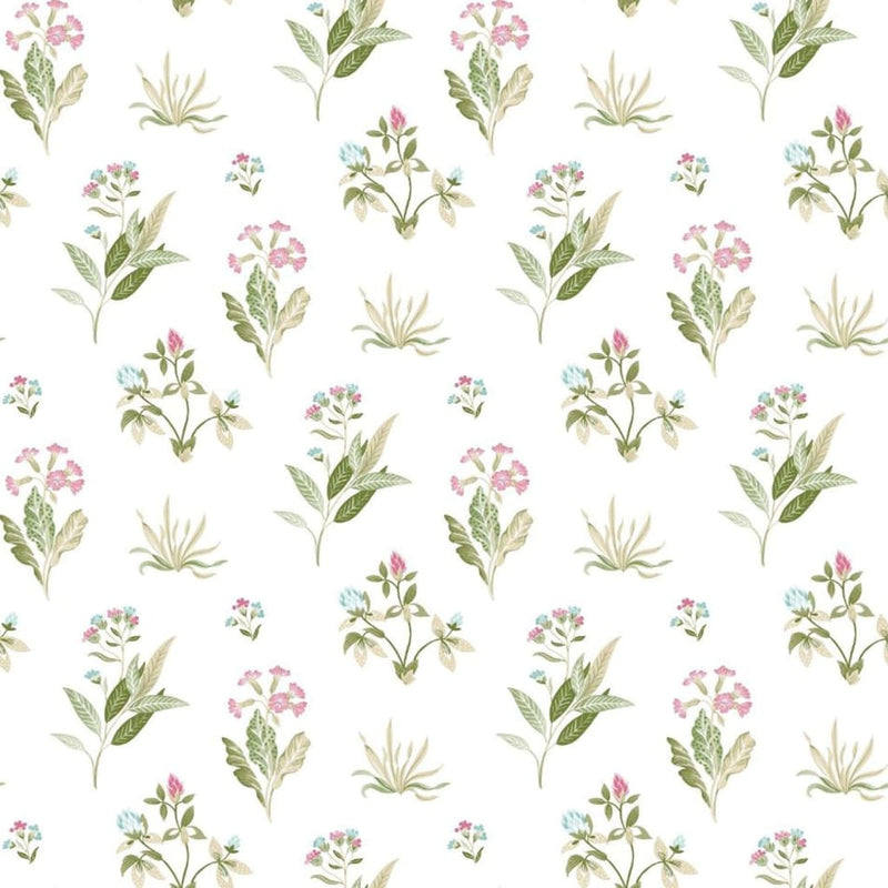 Load image into Gallery viewer, Noordwand behang blooming garden 6 flowers and plants wit en groen