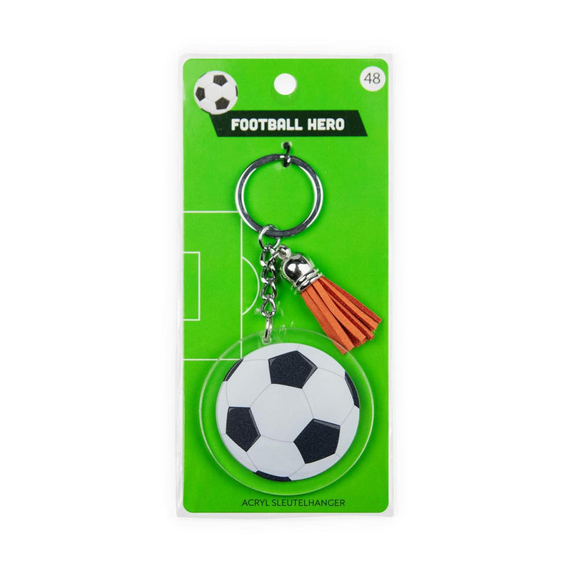 Afbeelding laden in galerijviewer, Paperdreams sleutelhanger- voetbal acryl 6,5x13,5cm