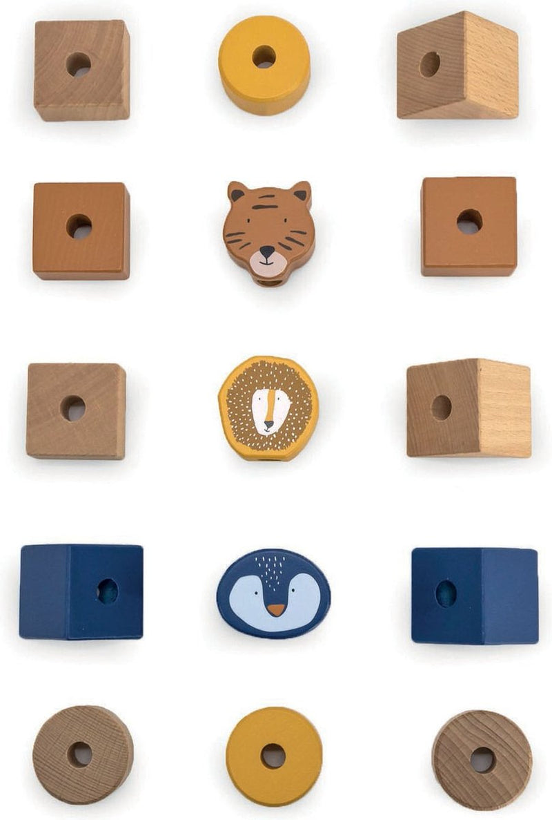 Afbeelding laden in galerijviewer, Trixie stapeltoren - houten speelgoed - stapelstenen voor kinderen - puzzel stapelblokken - vanaf 1 jaar - stimuleert ontwikkeling