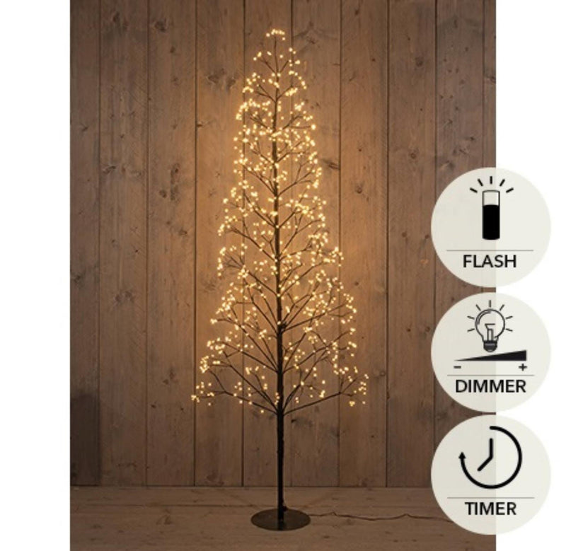 Load image into Gallery viewer, Anna's collection verlichte kerstboom 960led classic warm h180cm met flits functie, dimmer en timer ip44