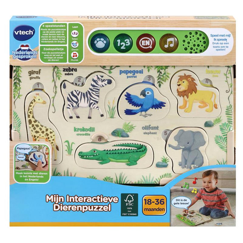 Load image into Gallery viewer, Vtech mijn interactieve dierenpuzzel