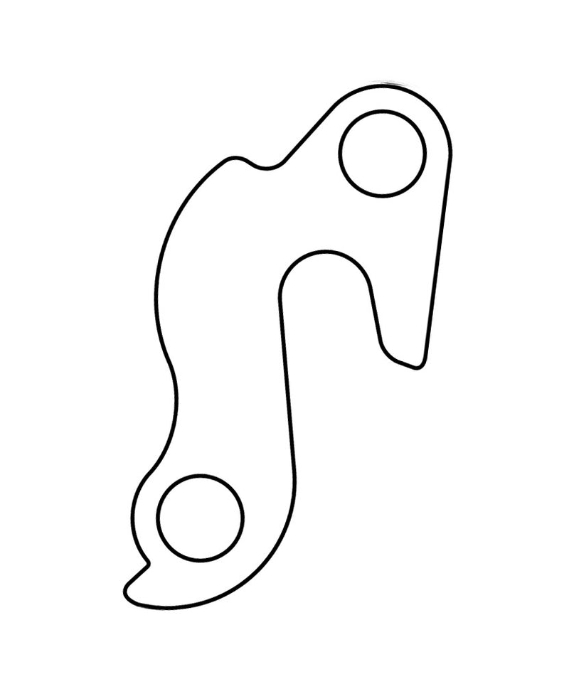 Load image into Gallery viewer, derailleurhanger GH-068 63,8 mm zilver