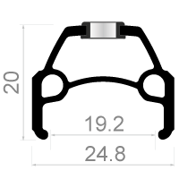 Load image into Gallery viewer, Rodi Voorwiel Connect 28 622*19 met snelspanner en RVS spaken zilver