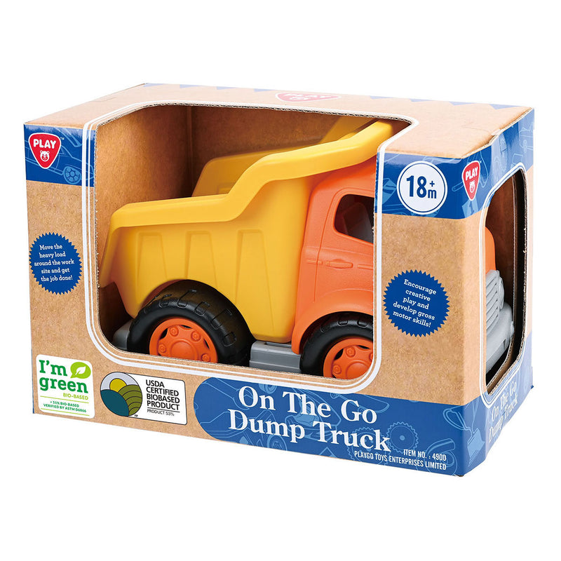 Load image into Gallery viewer, Playgo biobased kiepwagen geel - 28cm