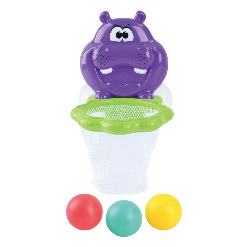 Load image into Gallery viewer, Playgo badspeelgoed basketbal nijlpaard speelset - 4dlg.