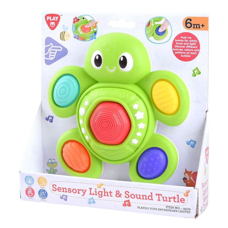 Afbeelding laden in galerijviewer, Braet playgo baby sensorische schildpad met licht en geluid