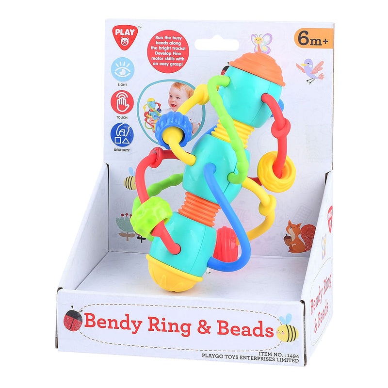 Load image into Gallery viewer, Playgo babyspeeltje met ringen en kralen