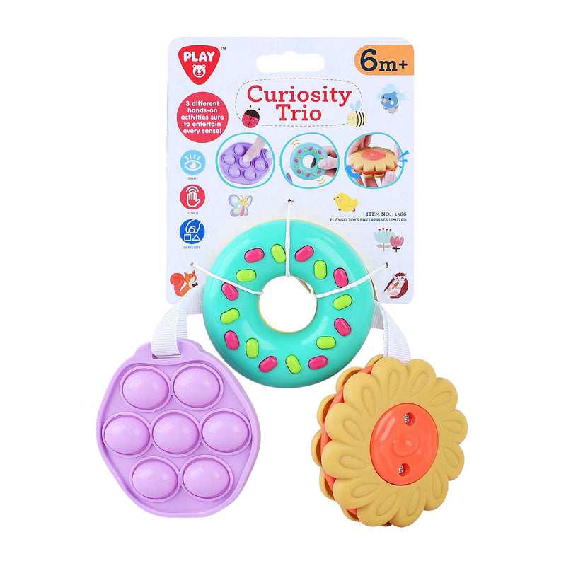 Afbeelding laden in galerijviewer, Playgo sensorisch speelgoed bloem en donut en pop-it - 3dlg.