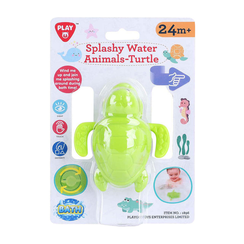 Load image into Gallery viewer, Playgo spetterend waterdier badspeeltje schildpad