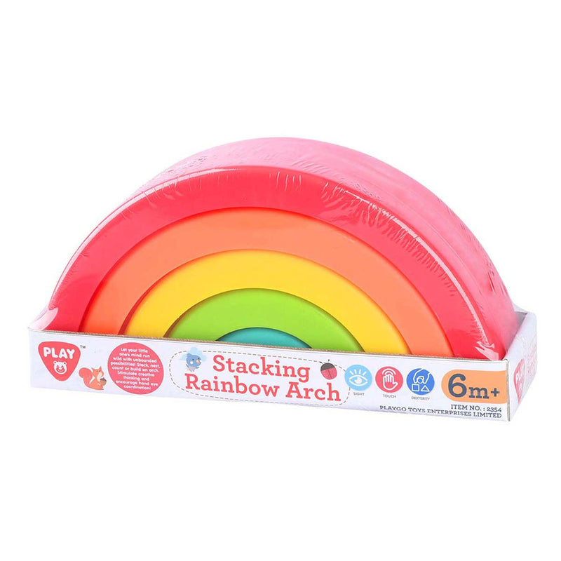 Load image into Gallery viewer, Playgo stapel regenboog kleur - 5dlg.