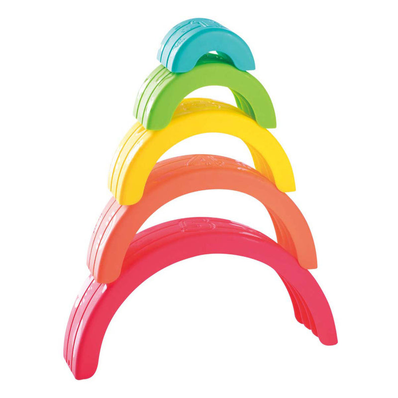 Load image into Gallery viewer, Playgo stapel regenboog kleur - 5dlg.