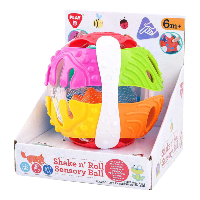 Load image into Gallery viewer, Playgo sensorische speelbal baby - kleurrijk speelgoed voor motoriek.