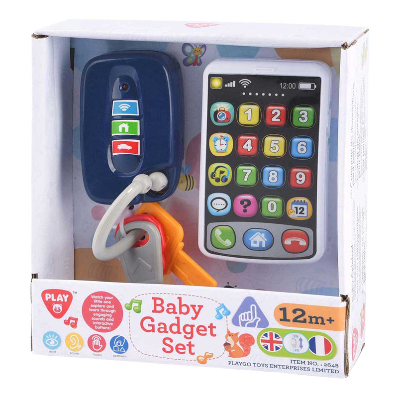 Load image into Gallery viewer, Playgo baby speelgoedset mobiel autosleutels interactief geluid.
