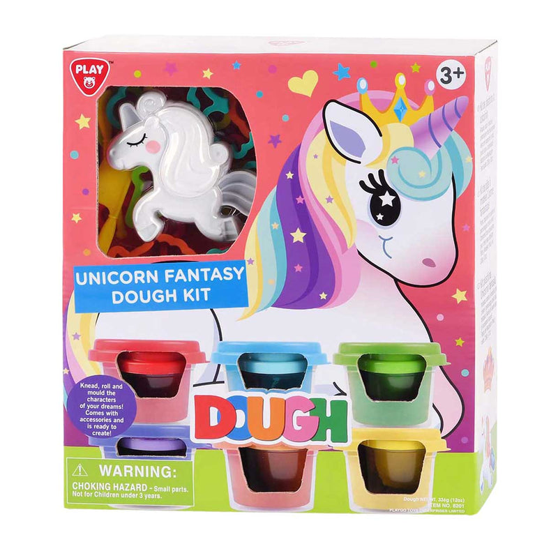 Load image into Gallery viewer, Playgo fantasy eenhoorn kleiset - 6 kleipotjes