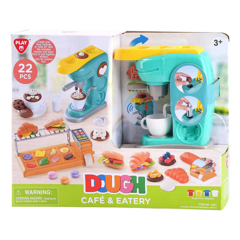 Load image into Gallery viewer, Playgo lunchroom kleiset - 4 kleipotjes