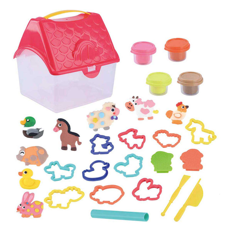 Load image into Gallery viewer, Playgo boerderij kleiset - creatieve klei speelset voor kinderen.
