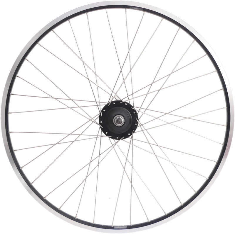 Load image into Gallery viewer, Achterwiel 28 nexus 8 rollerbrake naaf met met zwarte velg en rvs spaken