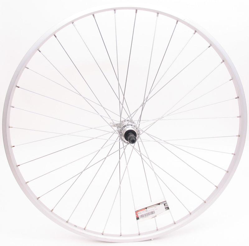Afbeelding laden in galerijviewer, Achterwiel 28 622*21 Parallex velg freewheel naaf met snelspanner zilver