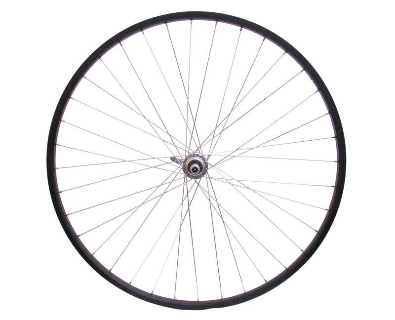 Afbeelding laden in galerijviewer, Achterwiel 28 x 1 4 aluminium freewheel qr - zwart
