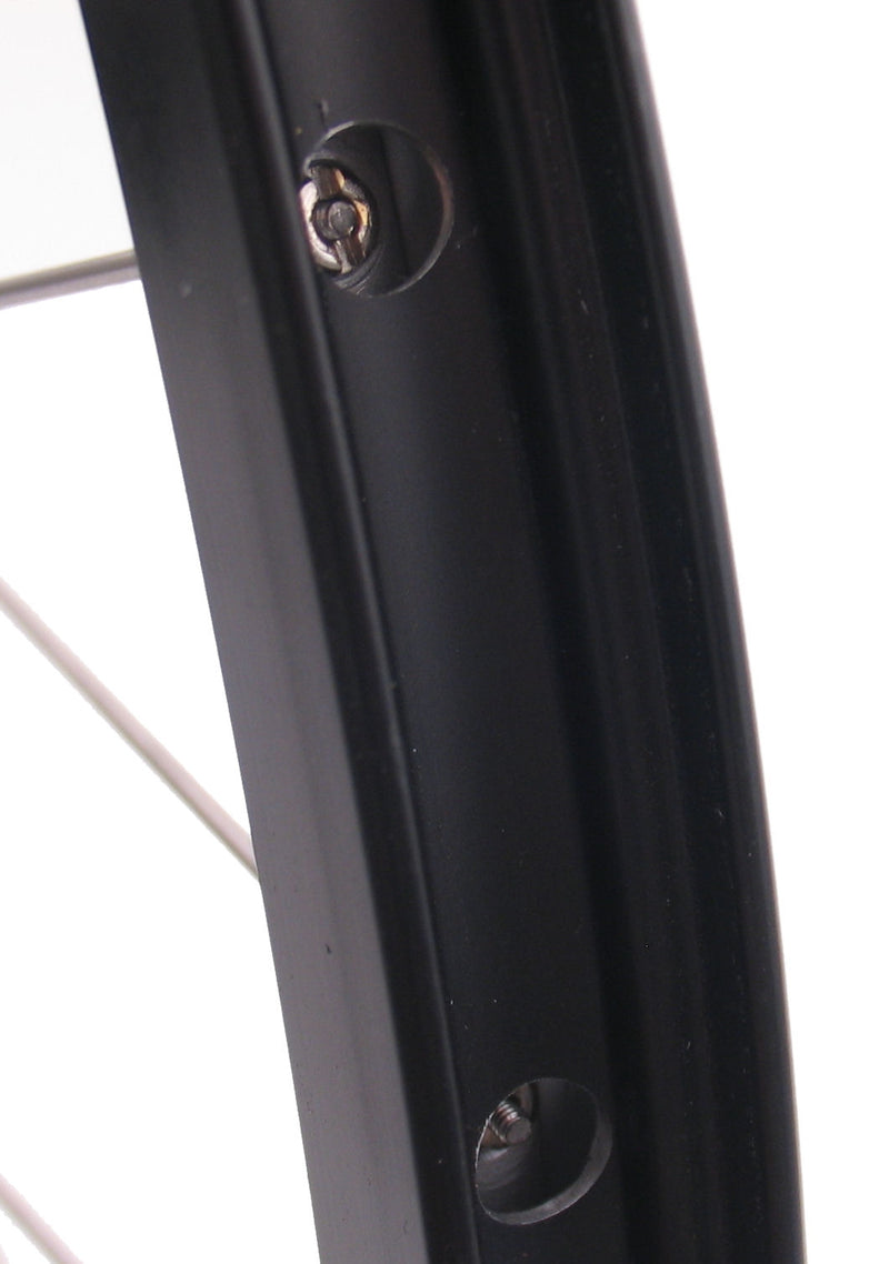 Afbeelding laden in galerijviewer, Shimano voorwiel 26 559x19c ryde andra 30 velg met fh-m525 naaf voor 6 bouts remschijf - zwart