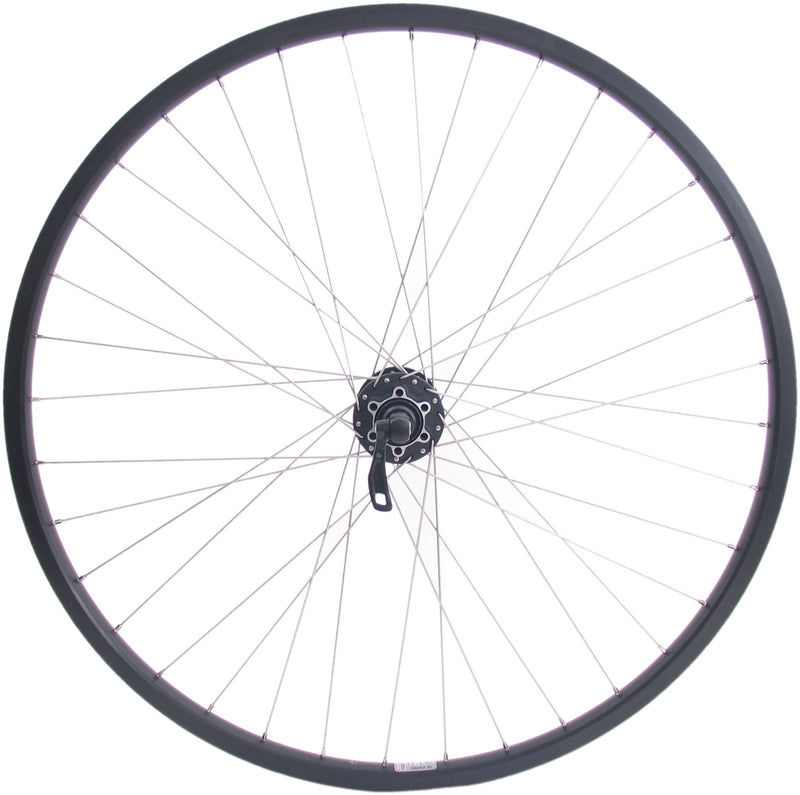 Load image into Gallery viewer, Shimano achterwiel 26 559x19c ryde andra 30 velg met fh-m525 8 9 10 speed naaf voor 6 bouts remschijf - zwart