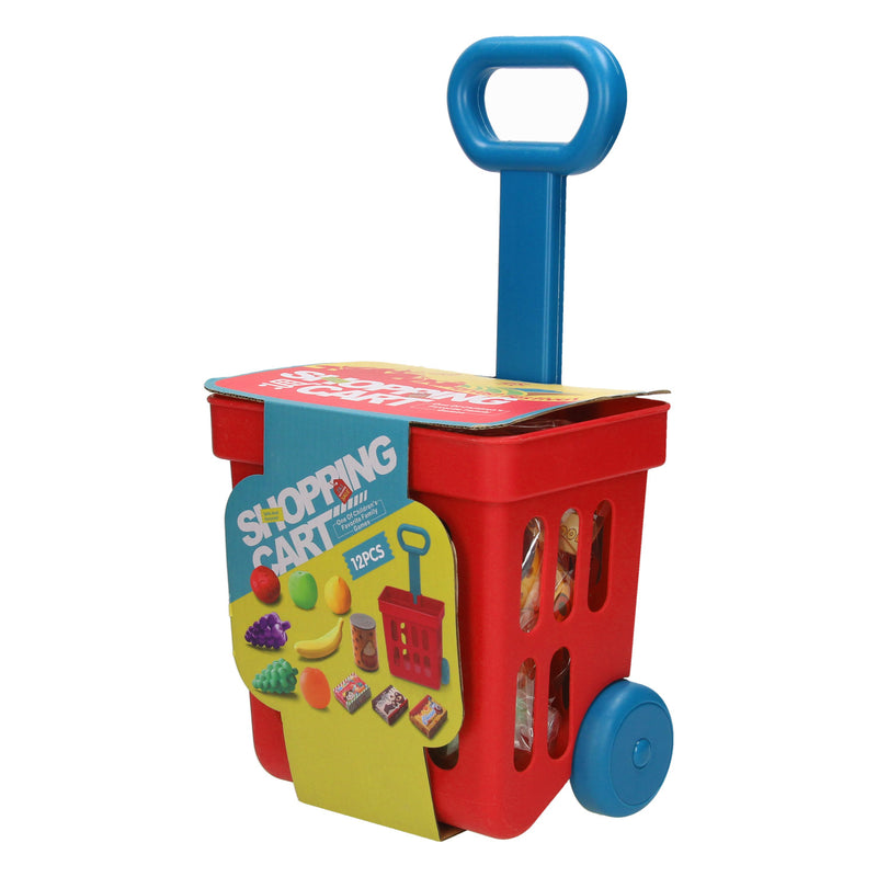 Afbeelding laden in galerijviewer, winkel trolley met boodschappen