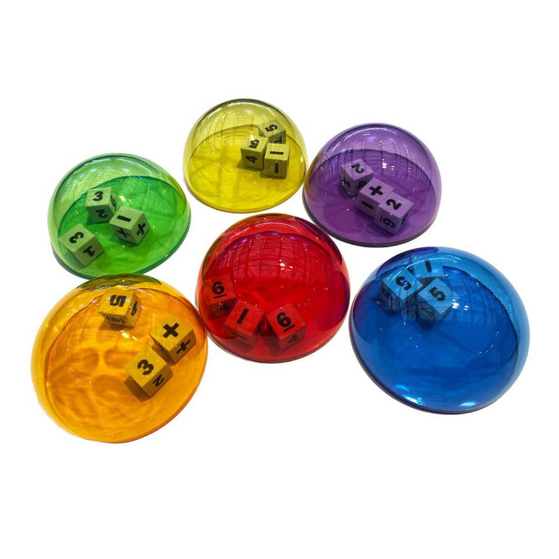 Afbeelding laden in galerijviewer, Dobbelsteenkoepels - 10 cm - 6st.